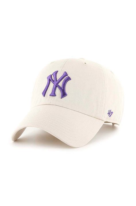 Βαμβακερό καπέλο του μπέιζμπολ 47brand Mlb New York Yankees