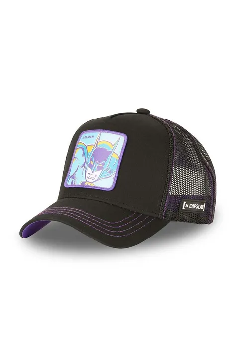 Capslab czapka z daszkiem DC COMICS kolor czarny z aplikacją