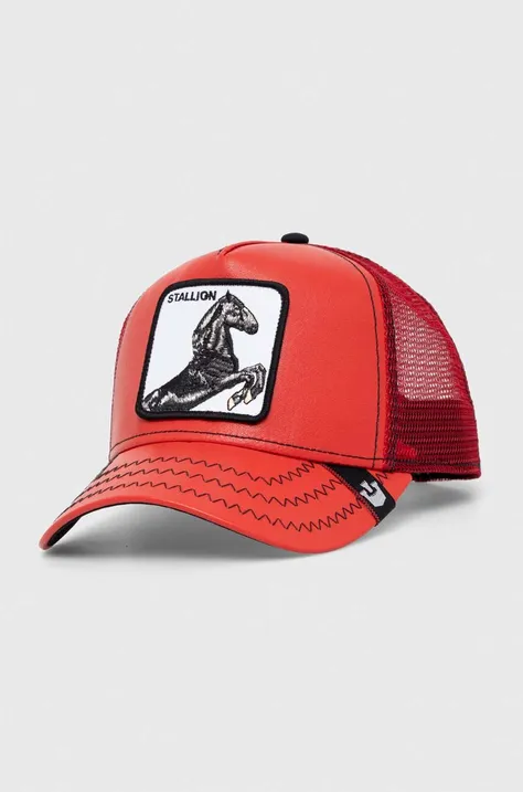 Goorin Bros berretto da baseball colore rosso con applicazione