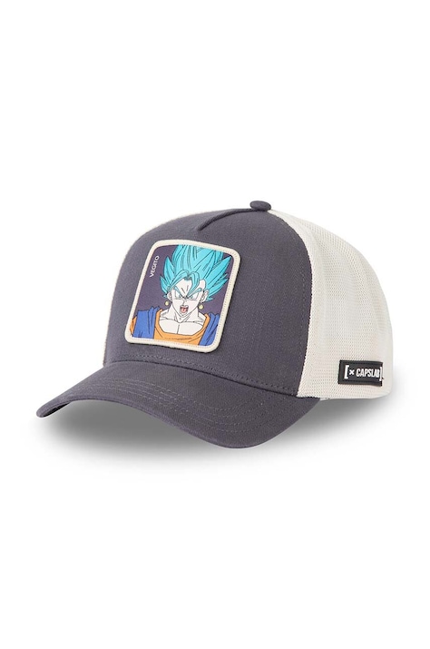 Kšiltovka Capslab x Dragon Ball černá barva, s aplikací, CL/DBS4/1/CT/FUS