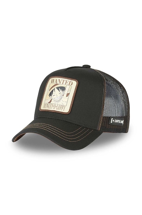 Кепка Capslab x One Piece колір чорний з аплікацією CL/OP2/1/CAS/WAN1