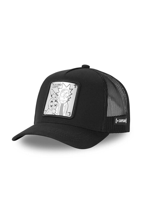 Capslab sapca x Rick & Morty culoarea negru, cu imprimeu, CL/REM/1/LOO3