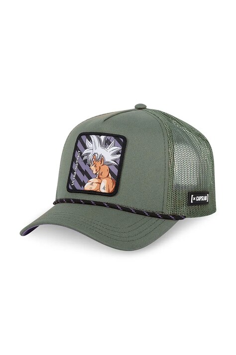 Capslab sapca x Dragon Ball culoarea verde, cu imprimeu, CL/DBS6/1/CT/ULT