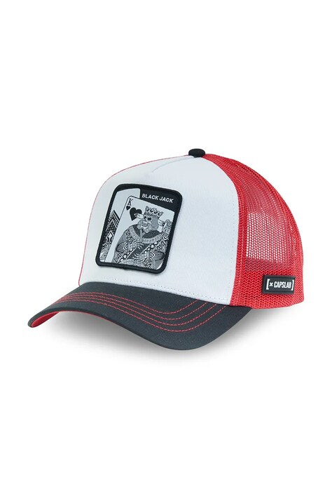 Kapa sa šiltom Capslab boja: bijela, s aplikacijom, CL4/1/CT/BLA