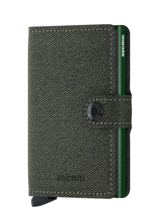 Δερμάτινο πορτοφόλι Secrid ανδρικo, χρώμα: καφέ
