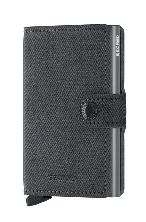 Kožená peňaženka Secrid MTw.Grey-Grey, pánsky, šedá farba