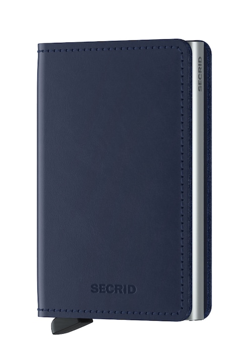 Secrid portofel de piele SO.Navy-Navy