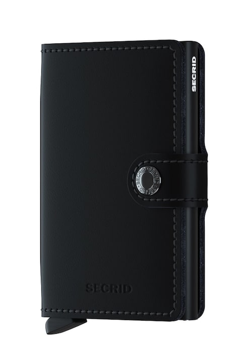 Secrid portofel de piele MM.Black-Black