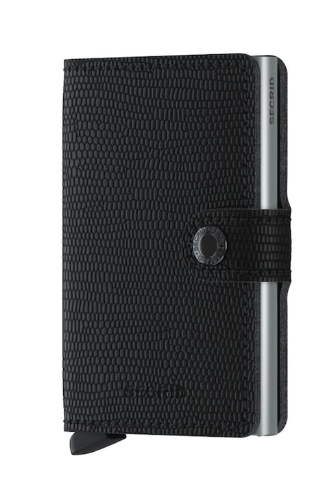 Secrid Portofel de piele culoarea negru