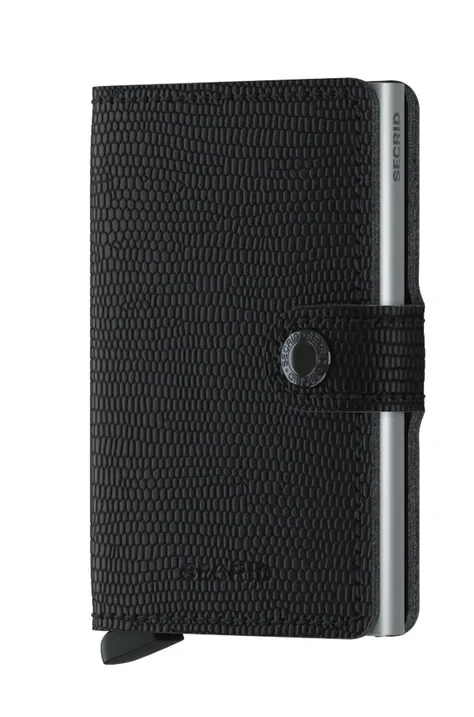 Δερμάτινο πορτοφόλι Secrid χρώμα: μαύρο
