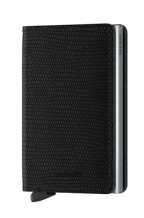 Δερμάτινο πορτοφόλι Secrid χρώμα: μαύρο