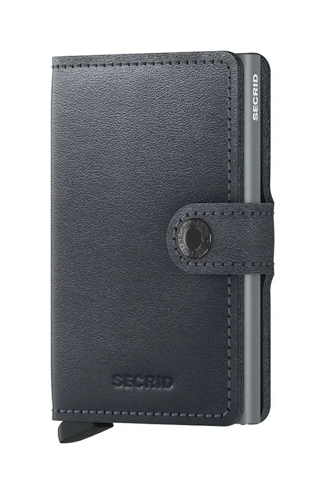 Шкіряний гаманець Secrid колір сірий