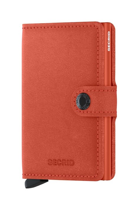Secrid portafoglio in pelle Miniwallet Original Orange colore arancione