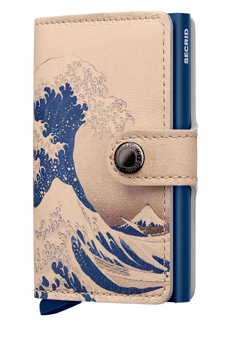 Secrid portfel skórzany Miniwallet Art Almond Blossom kolor biały