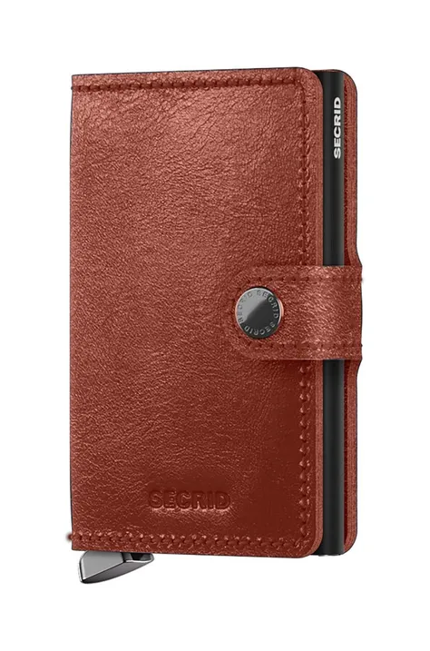 Шкіряний гаманець Secrid колір коричневий MBc-Brown