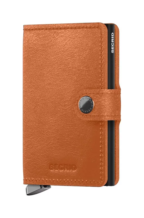 Usnjena denarnica Secrid rjava barva, MBc-Cognac