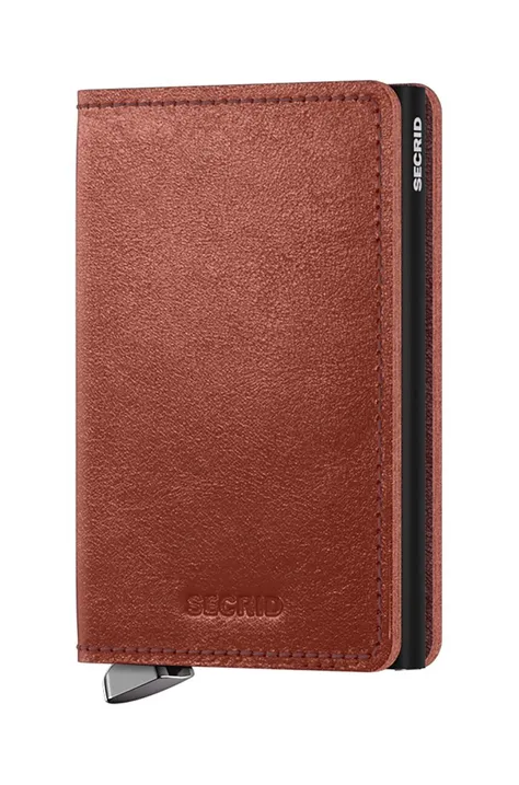 Шкіряний гаманець Secrid колір коричневий SBc-Brown