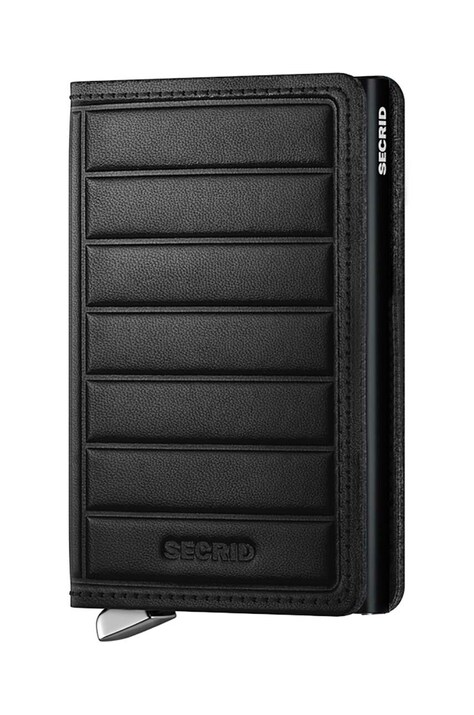 Δερμάτινο πορτοφόλι Secrid χρώμα: μαύρο, SEl-Black