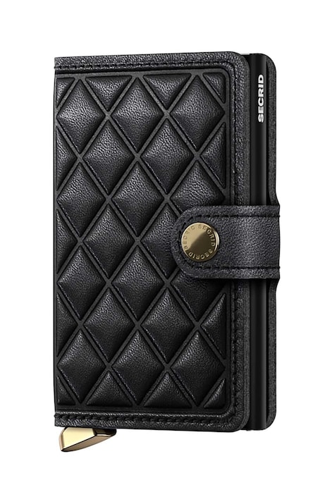 Кожен портфейл Secrid в черно MEd-Black