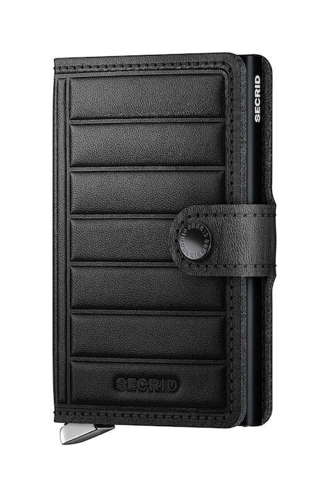 Kožená peněženka Secrid Premium Twinwallet Emboss Lines černá barva, TEI.BLACK