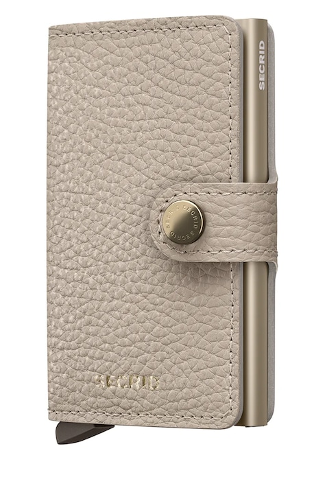 Кожен портфейл Secrid PEBBLE в бежово MPe-Cappuccino