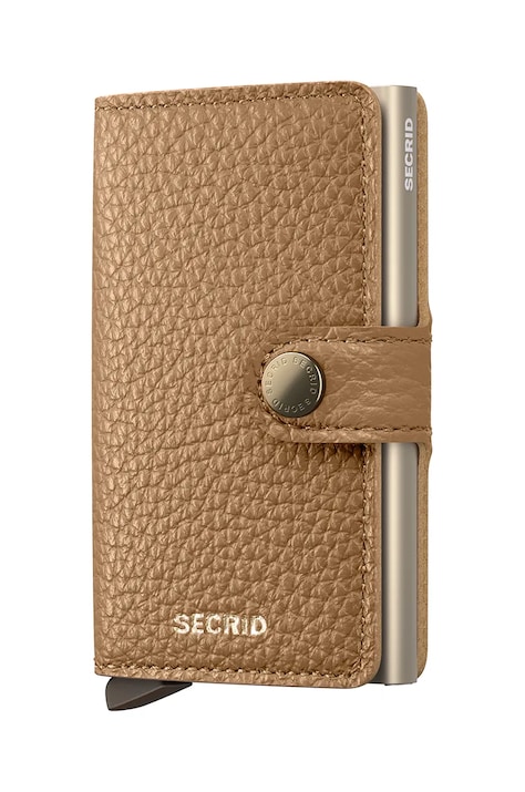 Secrid portofel de piele culoarea bej, MPe-Cappuccino
