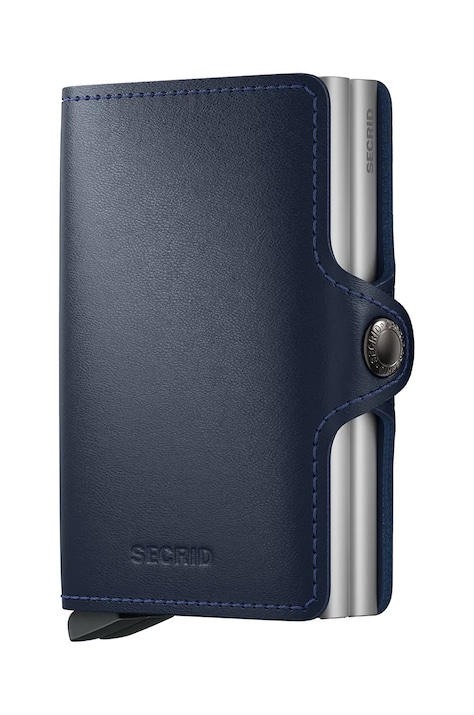 Шкіряний гаманець Secrid колір синій TO-Navy