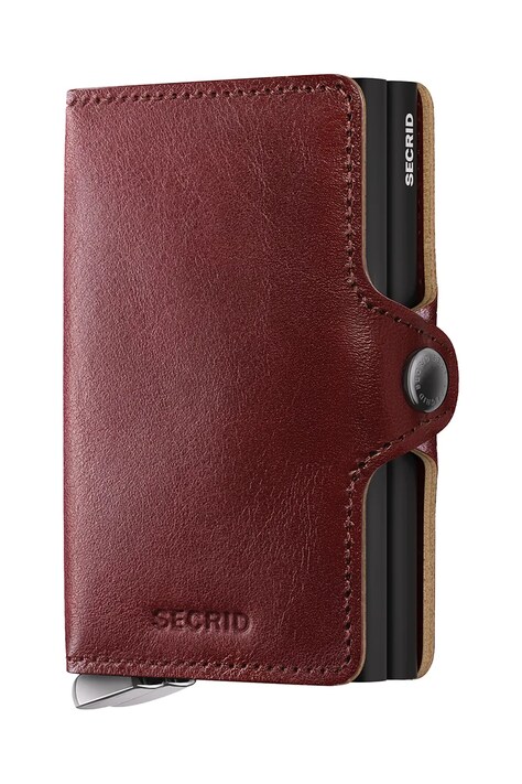 Secrid portofel de piele culoarea maro, TBc-Brown