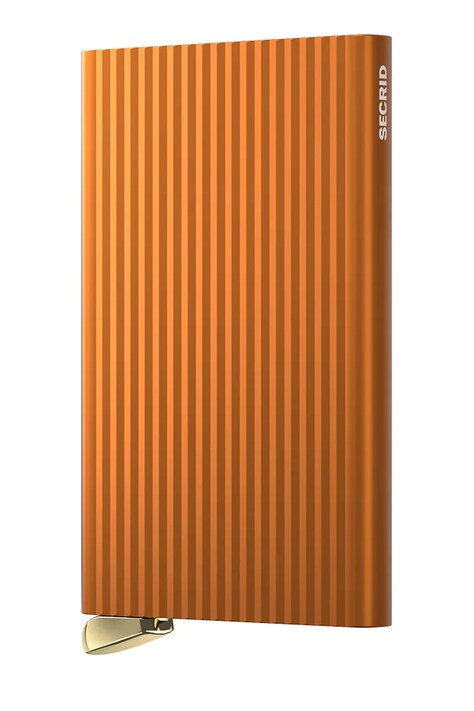 Secrid etui na karty FLUTED kolor pomarańczowy