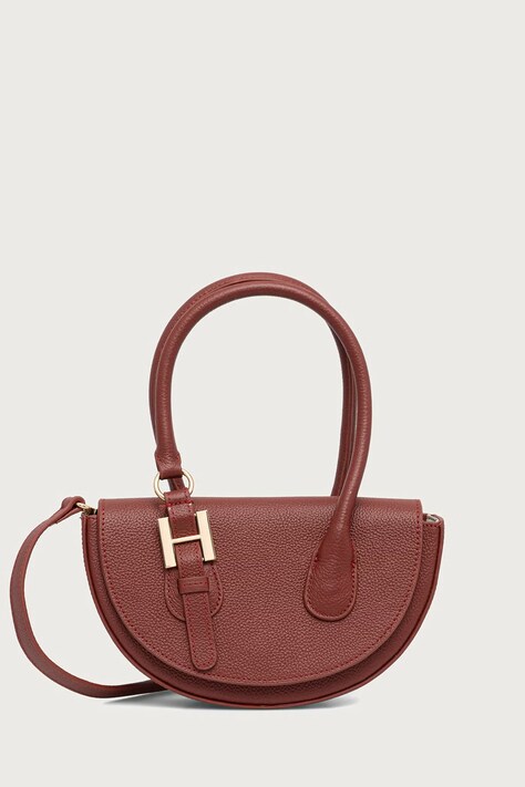 Silvian Heach Torebka crossbody damska skórzana SPAGNOLI bordowa RCP25020BO