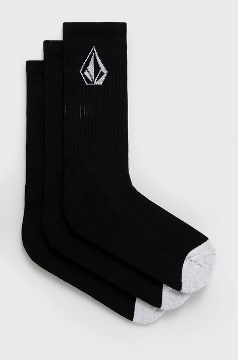 Носки Volcom (3-pack) мужские чёрный