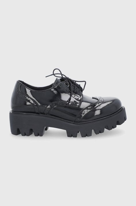 Половинки обувки Altercore Nefi Vegan Black Patent