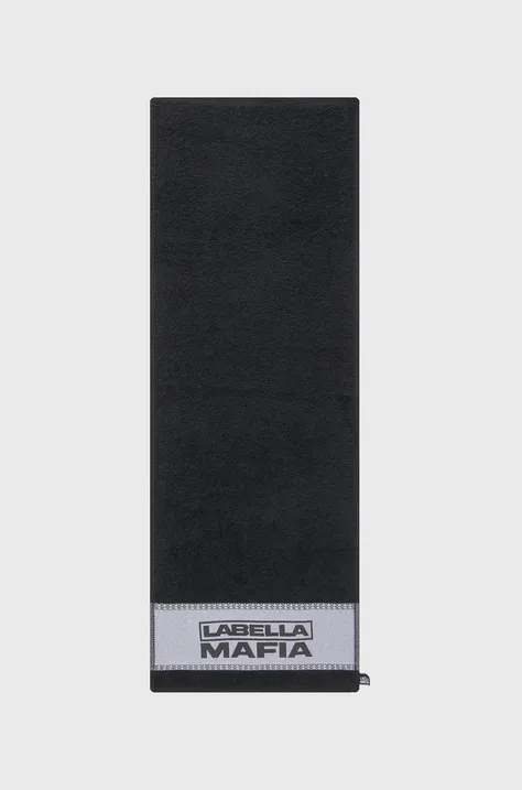 Πετσέτα προπόνησης LaBellaMafia Black And Gold χρώμα: μαύρο