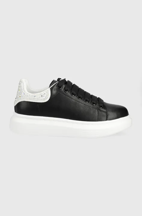 Δερμάτινα παπούτσια GOE χρώμα: μαύρο
