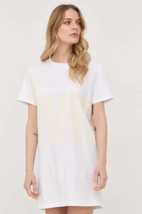 Βαμβακερό φόρεμα Liviana Conti χρώμα: άσπρο