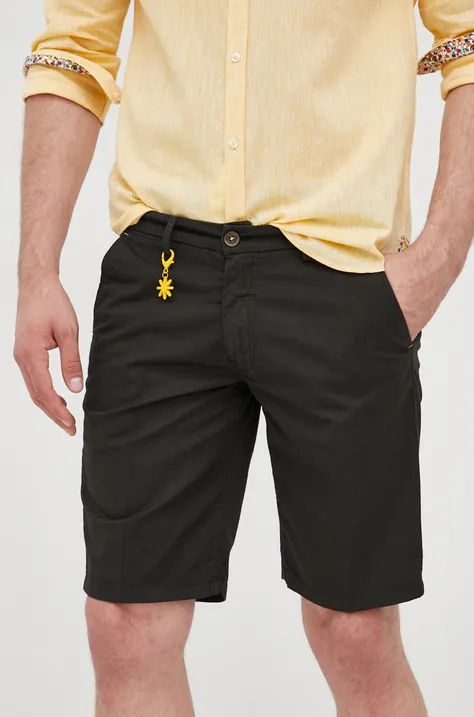 Kratke hlače Manuel Ritz za muškarce, boja: crna
