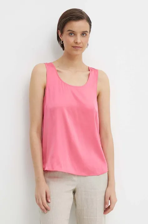 Μεταξωτή μπλούζα Mos Mosh χρώμα: ροζ