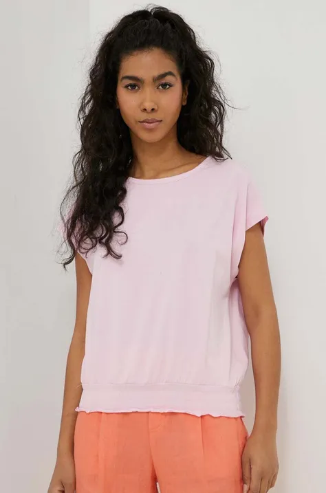 XT Studio t-shirt kolor różowy