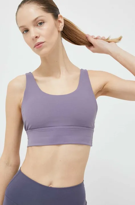Бюстгальтер для йоги JOYINME Base Ease колір фіолетовий візерунок