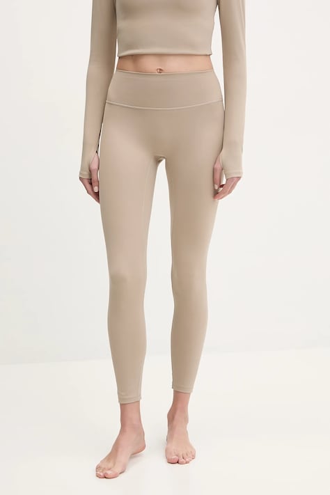 Joy in me legginsy do jogi Oneness Ease kolor beżowy gładkie Oneness Ease 7/8