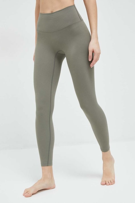 Joy in me legginsy do jogi Oneness Ease kolor zielony gładkie Oneness Ease 7/8