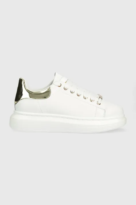 GOE sneakersy skórzane kolor biały LL2N4011