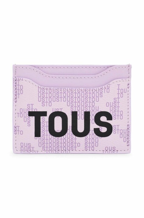 Tous card holder culoarea violet