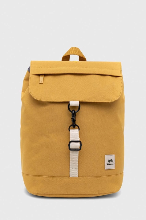 Lefrik rucsac culoarea galben, mare, neted