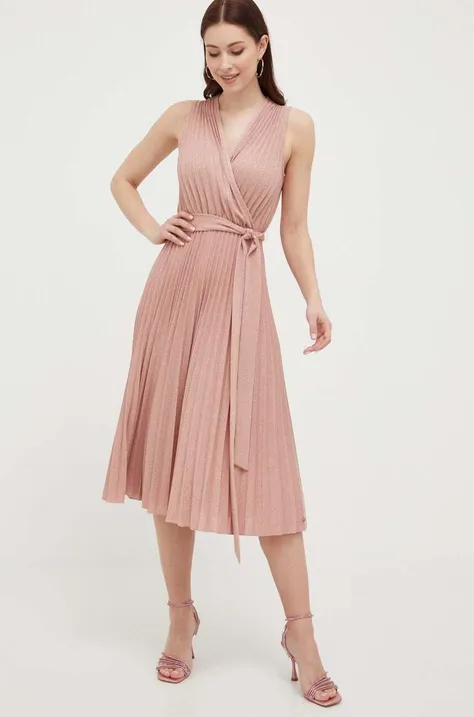 Φόρεμα Nissa χρώμα: ροζ