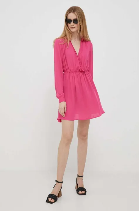 XT Studio sukienka kolor różowy mini rozkloszowana