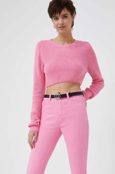XT Studio sweter damski kolor różowy lekki