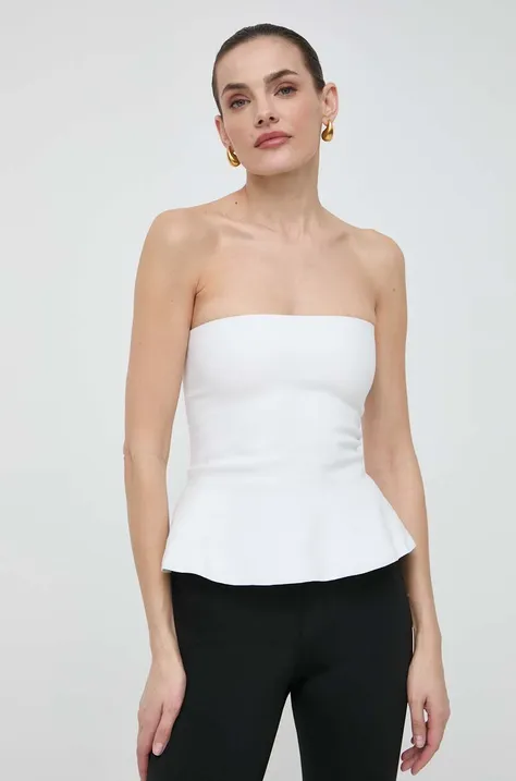 Liviana Conti bluzka damska kolor biały gładka