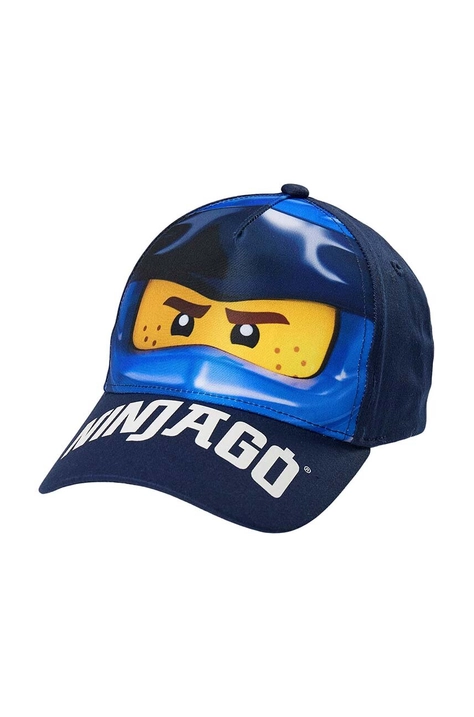 Lego cappello con visiera in cotone bambini colore blu navy