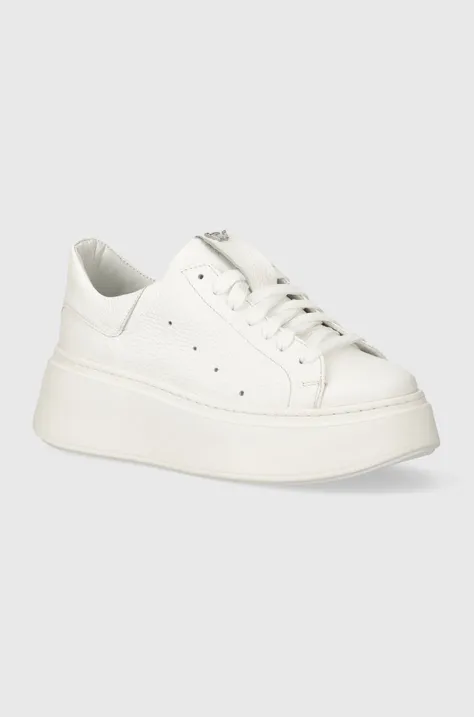 Wojas sneakersy skórzane kolor biały 4628559